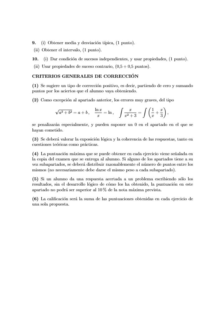Página 5 del examen de Matemáticas II 2024