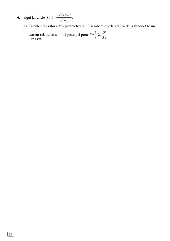 Página 28 del examen de Matemáticas II 2023