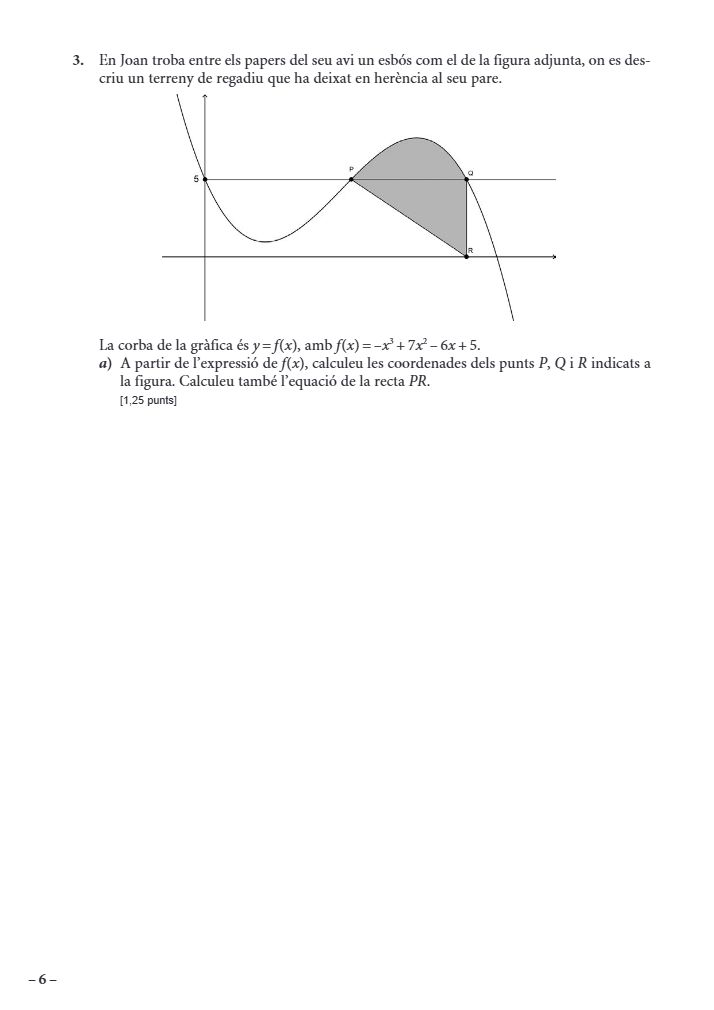 Página 6 del examen de Matemáticas II 2024