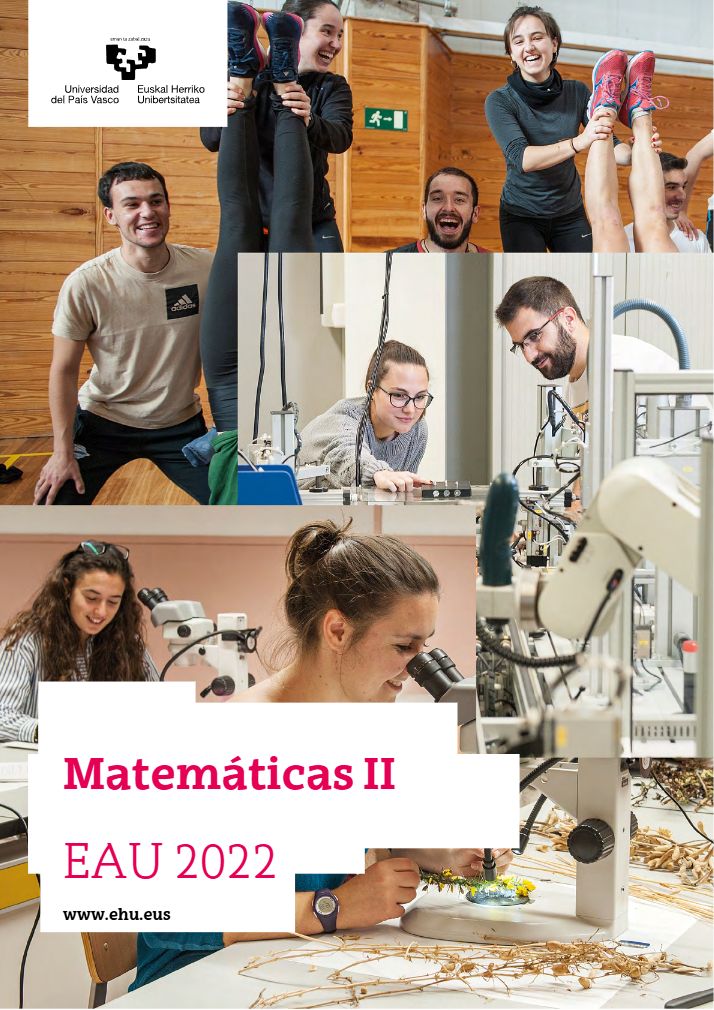 Página 1 del examen de Matemáticas II 2022